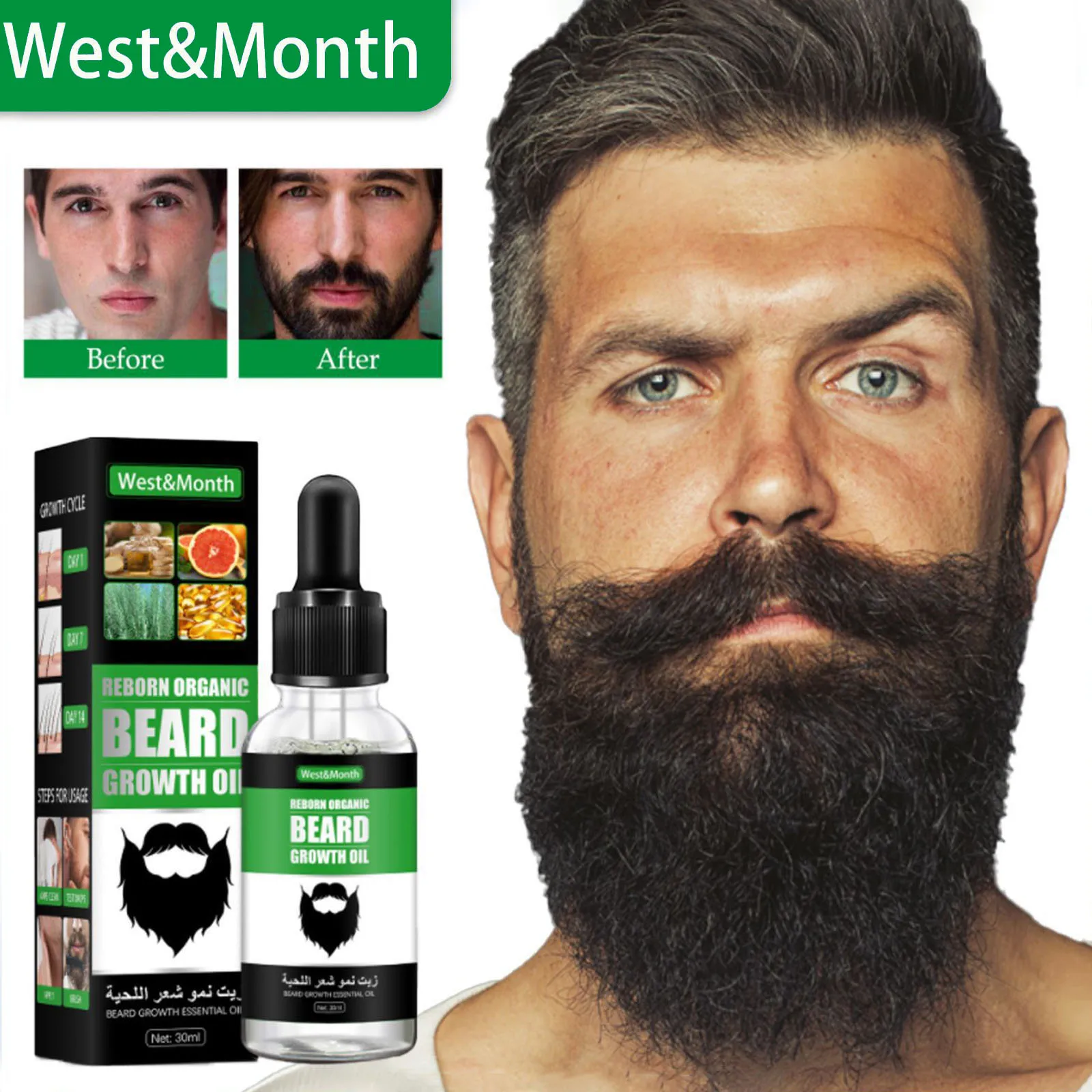 Roller De Crescimento De Barba - Beard Oil Growth avaliação e preço