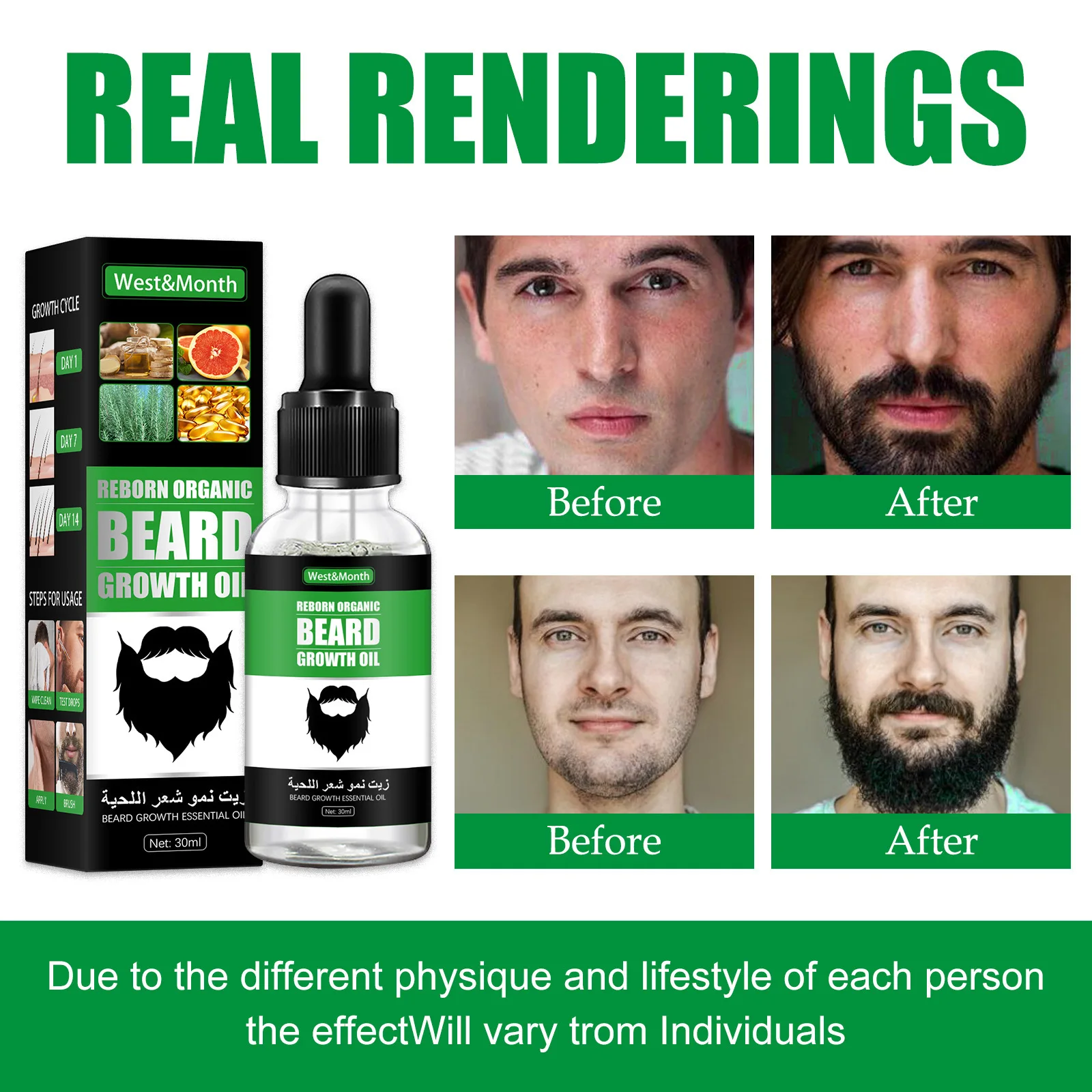 Roller De Crescimento De Barba - Beard Oil Growth avaliação e preço