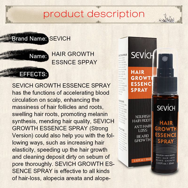 Sevich-Spray rápido do crescim - Beard Oil Growth avaliação e preço