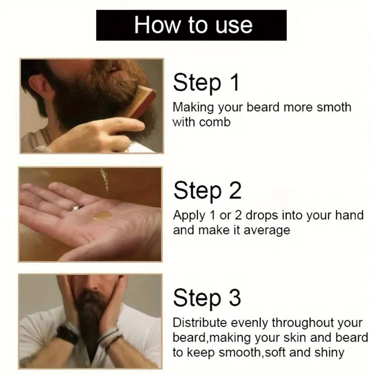 2022 óleo de barba para homens - Beard Oil Growth avaliação e preço